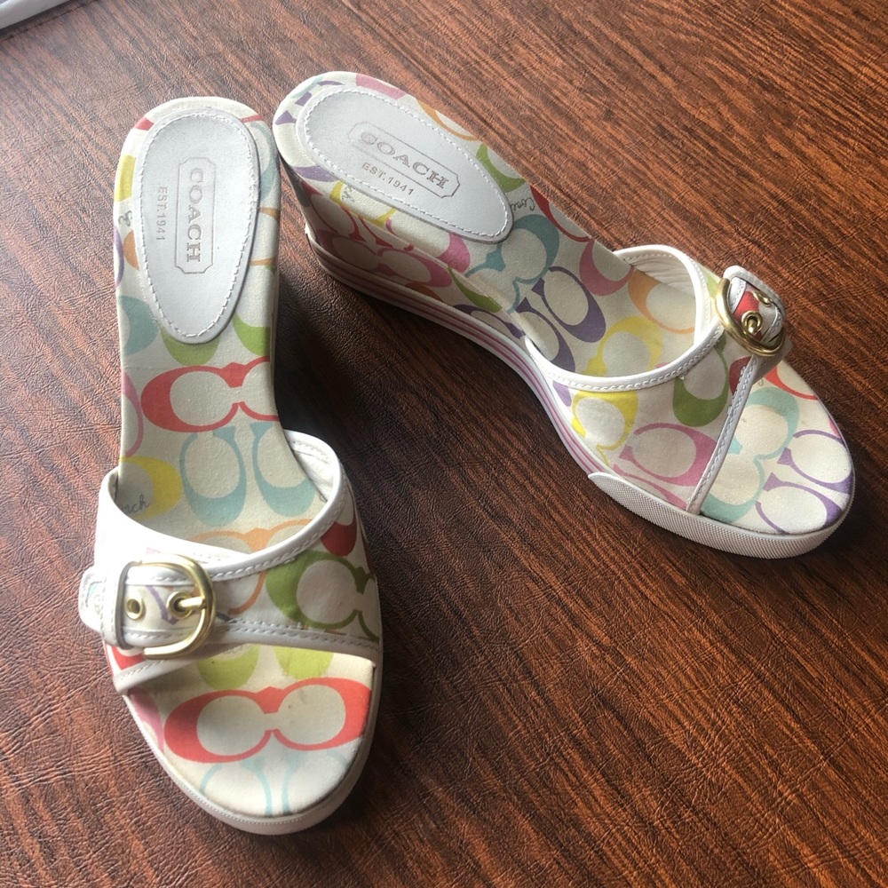 COACH WEDGE HEELS